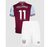 West Ham United Niclas Fullkrug #11 Koszulka Podstawowa dzieci 2024-25 Krótki Rękaw (+ krótkie spodenki)